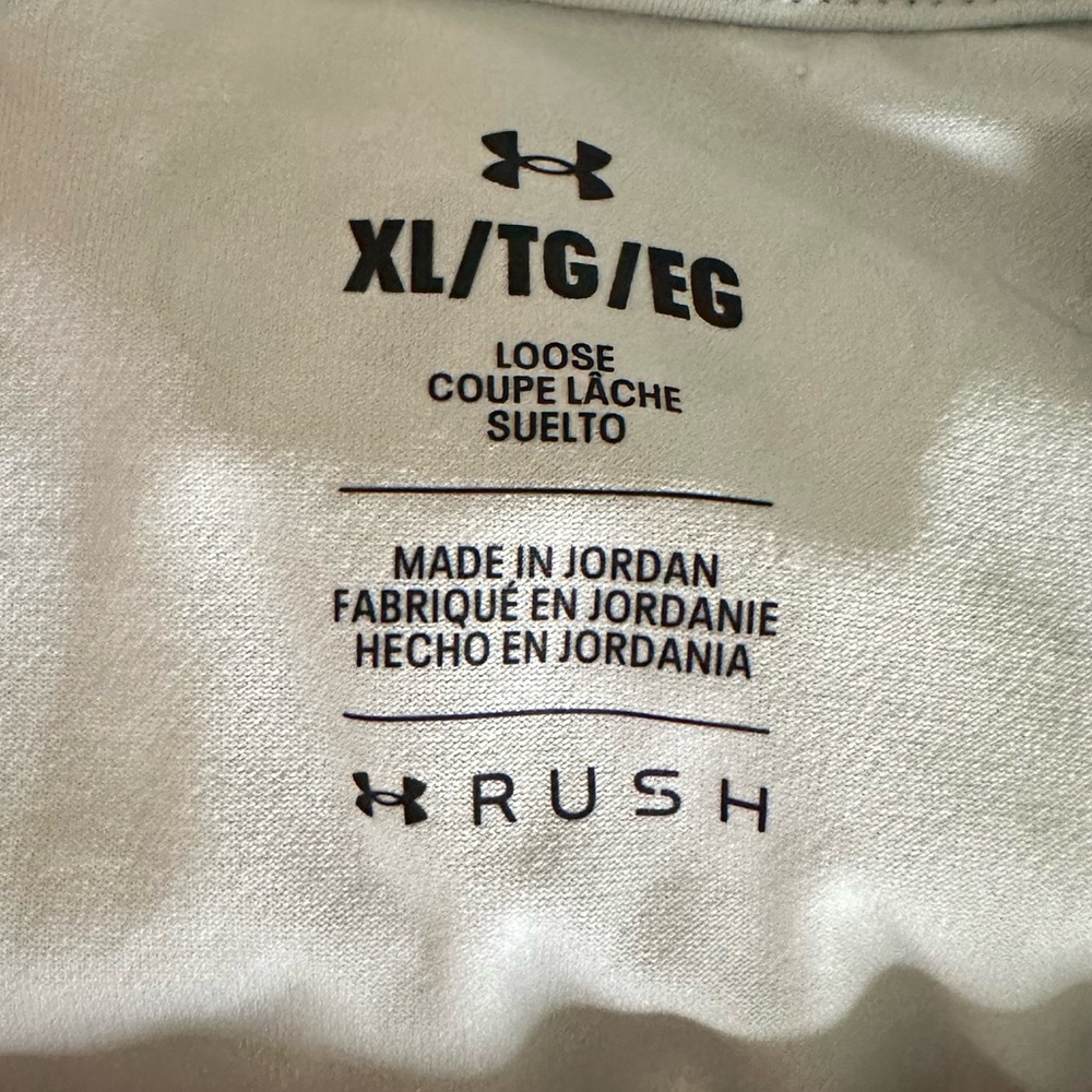 NWT Under Armour Rush Vanish Energy SS White T-Shirt 1383973 - Picture 9 of 9